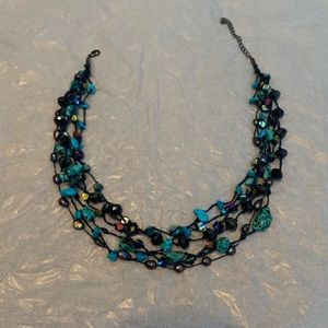 dark blue necklace